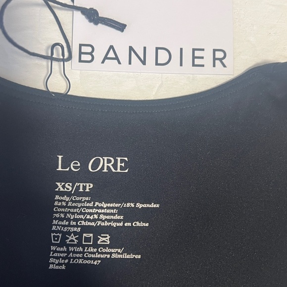 Bandier Le Ore Andria XS black sports bra - Picture 5 of 7